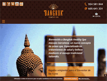 Tablet Screenshot of bangkokspa.es